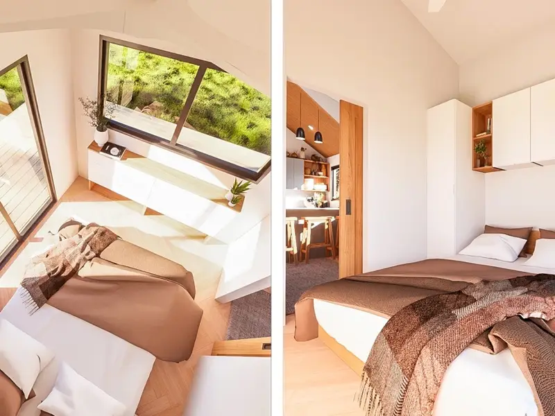 Terra 34' Luxury Tiny Home - Main Floor Bedroom - 400sqft photo 4