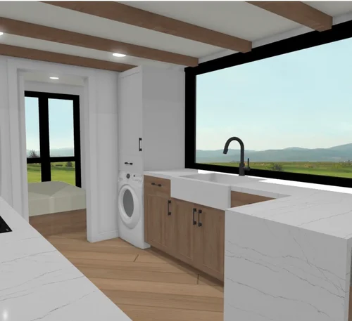 Roslyn 32' Luxury Tiny Home with a Main Floor Bedroom and Rooftop Patio image 5