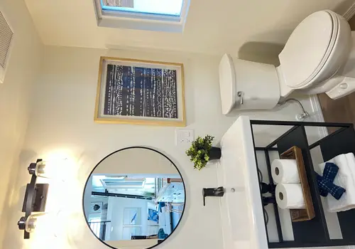 Designer Tiny Home Full Kitchen and Bath detail photo 3