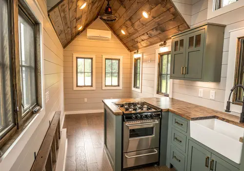Brand new Timbercraft Teton model 2 bedroom handcrafted tiny home on wheels! detail photo 2