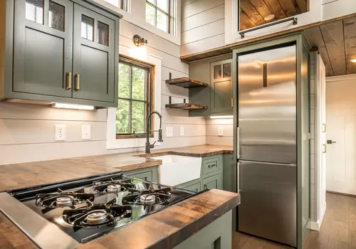 Brand new Timbercraft Teton model 2 bedroom handcrafted tiny home on wheels! image 3