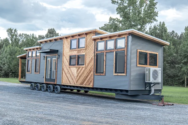 Timbercraft Big Sky model is a modern rustic and luxurious tiny home park model!