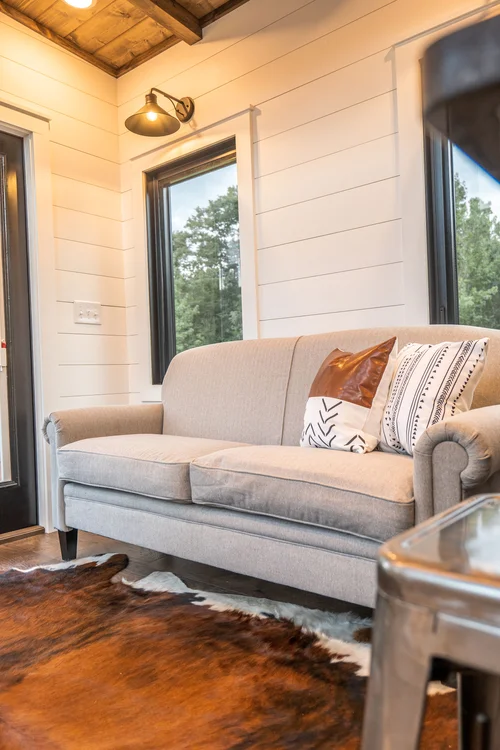 Timbercraft Big Sky model is a modern rustic and luxurious tiny home park model! image 5