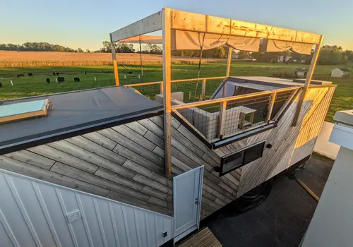Roof Deck Tiny House Living — Custom Build by Comak Tiny Homes image 2