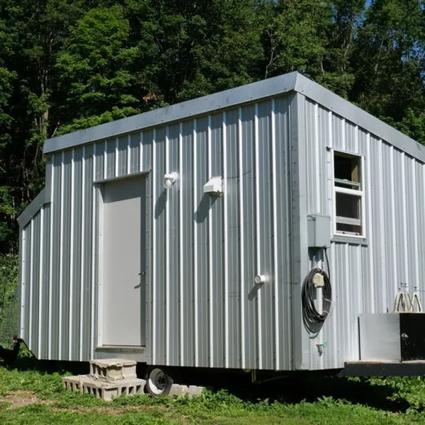 16" Metal Tiny House on Wheels for Sale