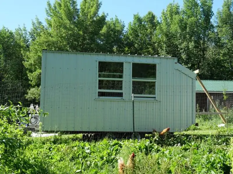 16" Metal Tiny House on Wheels for Sale photo 3