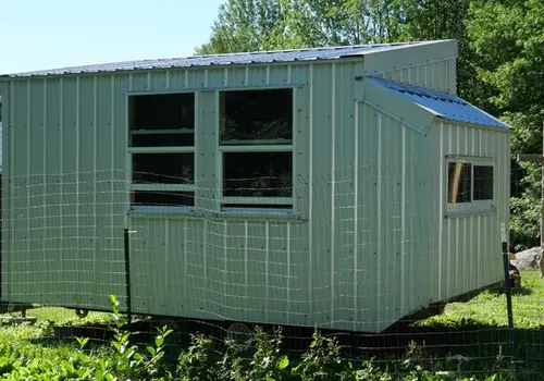 16" Metal Tiny House on Wheels for Sale image 2