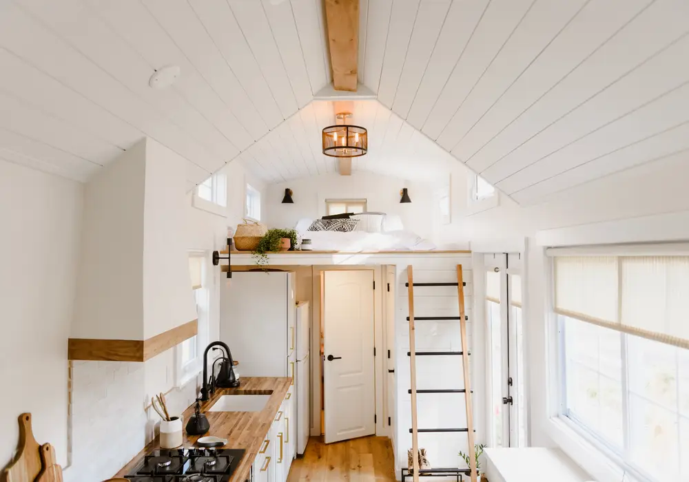 Skogsnest Tiny House - 26x8.5 - Scandinavian Moon Cabin — Tiny House — 221 sqft for sale in Pipersville, Pennsylvania