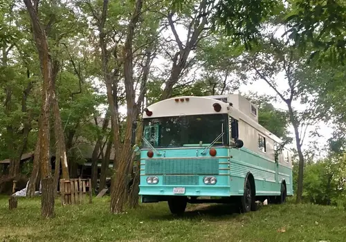 FOR SALE: Tiny Home in a 1980 Vintage Bus image 2