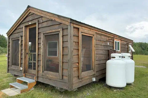 Turnkey Off-Grid Cabin (Windham, VT) — Transportable, Fully Furnished, w/solar, propane, compost toilet, electrical, plumbing, satellite internet - 1 bedroom Cabin 364 sqft in Windham, Vermont