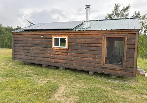 Turnkey Off-Grid Cabin (Windham, VT) — Transportable, Fully Furnished, w/solar, propane, compost toilet, electrical, plumbing, satellite internet image 3