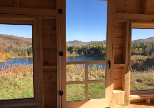 Turnkey Off-Grid Cabin (Windham, VT) — Transportable, Fully Furnished, w/solar, propane, compost toilet, electrical, plumbing, satellite internet image 4