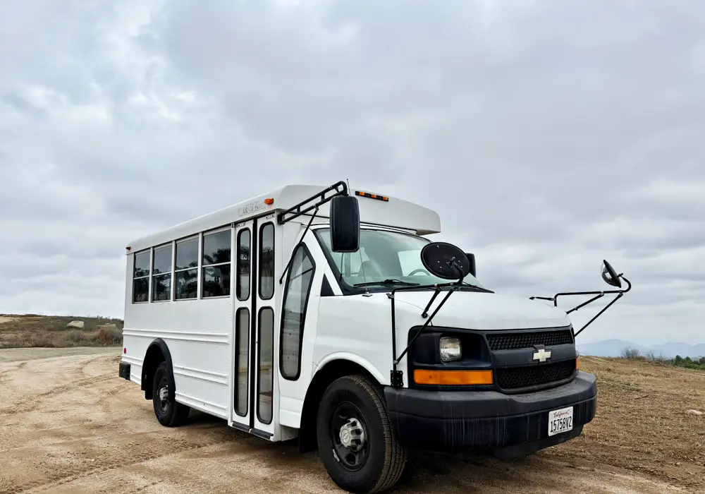 Bright Road-Ready Short Bus Tiny Home – Only 32,000 Miles! image 1