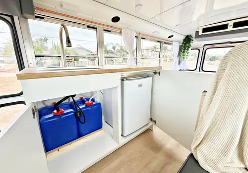 Bright Road-Ready Short Bus Tiny Home – Only 32,000 Miles! image 5