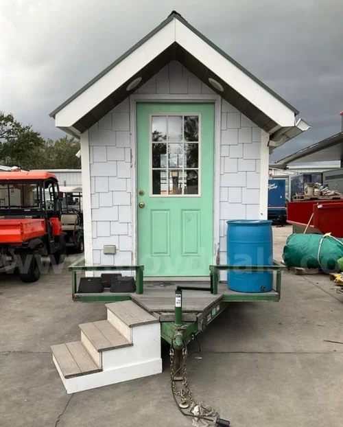 trailer mounted tiny house with solar powered energy image 2