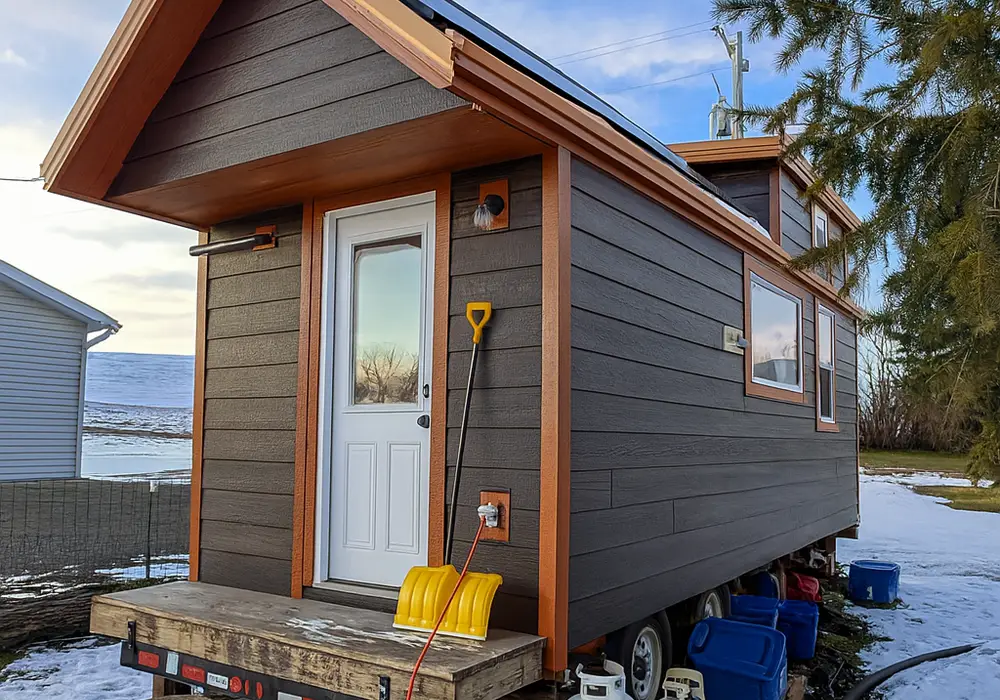 INCREDIBLE Off-Grid Tiny Home 8×20 Build Now For Sale in Potlatch, Idaho image 1