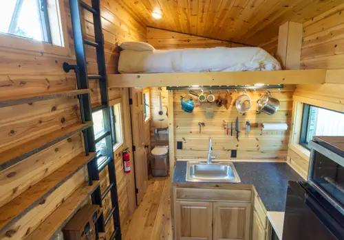 Winter-Ready 20' Tiny Home - Wood Stove, W/D image 2