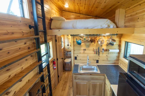 Winter-Ready 20' Tiny Home - Wood Stove, W/D image 2
