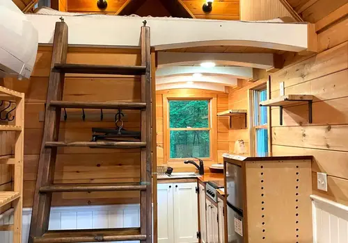 Turnkey Cedar Tiny House on Wheels — Proven Full-Time Living, RV Title image 3