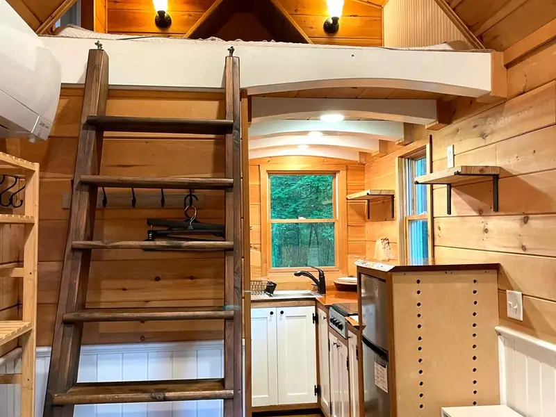 Turnkey Cedar Tiny House on Wheels — Proven Full-Time Living, RV Title photo 3