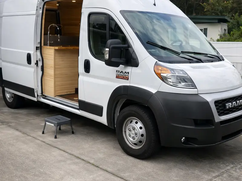 For Sale 2021 Dodge Ram ProMaster 2500 High-Roof Cargo Van Conversion — 1 bedroom Tiny House — 551 sqft for sale in Las Vegas, Nevada