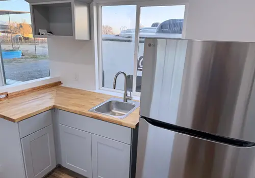 Handcrafted 320 Sq Ft Tiny Home on Gooseneck Trailer detail photo 4