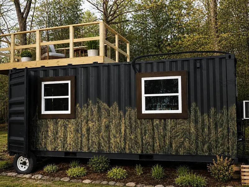 Robert’s Custom 8x20 Shipping Container Tiny House with Deck – Move-In Ready photo 4