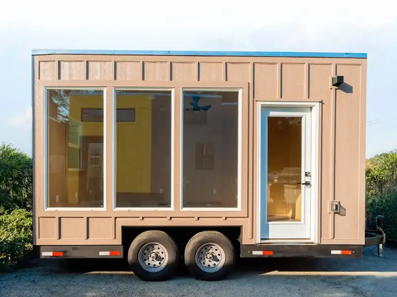 16ft Backyard Office with Panoramic Windows, Natural Wood Interior, and Modern Upgrades — Tiny House Trailer — 442 sqft for sale in Snellville, Georgia