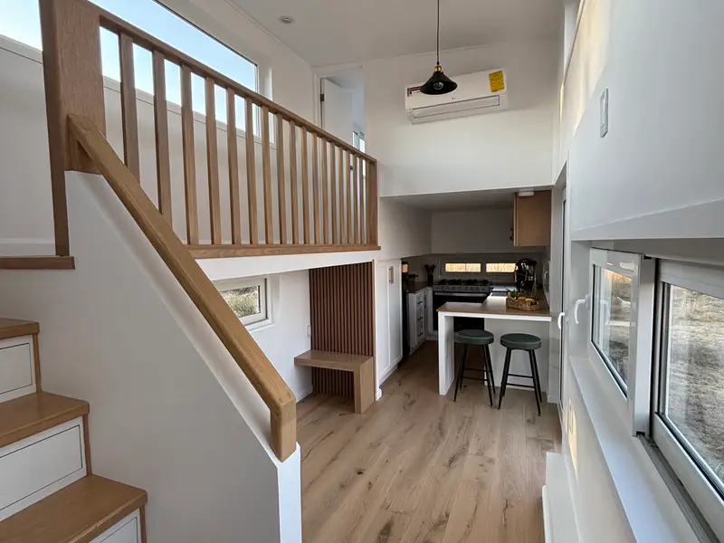 Move in ready | NEW 30ft Hazie Model | 2 Standing Height Bedrooms | Tiny House on Wheels | Save $$ on Stock Model photo 2