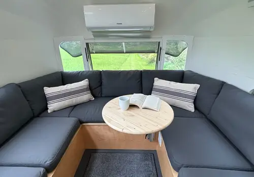 Off-Grid Tiny House on Wheels | Fully Renovated 30' Vintage Airstream | 1,200W Solar + 600Ah Battery | Composting Toilet | Mini Split detail photo 2
