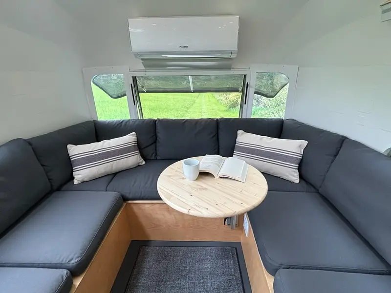 Off-Grid Tiny House on Wheels | Fully Renovated 30' Vintage Airstream | 1,200W Solar + 600Ah Battery | Composting Toilet | Mini Split photo 2
