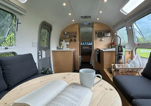 Off-Grid Tiny House on Wheels | Fully Renovated 30' Vintage Airstream | 1,200W Solar + 600Ah Battery | Composting Toilet | Mini Split detail photo 3