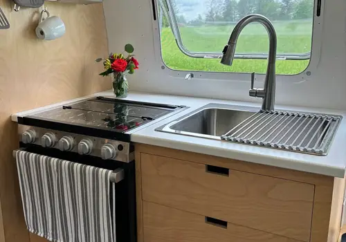 Off-Grid Tiny House on Wheels | Fully Renovated 30' Vintage Airstream | 1,200W Solar + 600Ah Battery | Composting Toilet | Mini Split detail photo 5