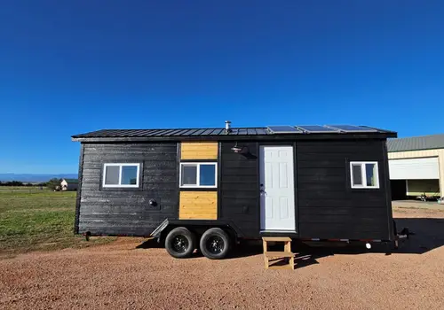 The Homestead 24ft tiny home with off-grid solar