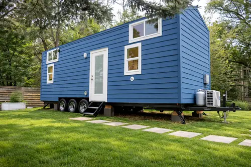 Beautiful Blue Tiny Home For Sale in Colorado! Delivery Available - 1 bedroom Tiny House 350 sqft in Golden, Colorado