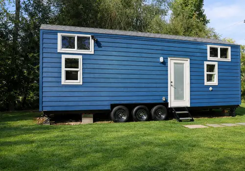 Beautiful Blue Tiny Home For Sale in Colorado! Delivery Available image 2