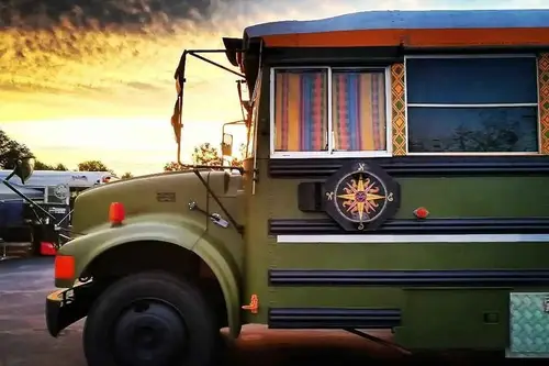 Award Winning Off-Grid Ready Skoolie, Built for Adventure - Converted Bus 320 sqft in Augusta, Georgia