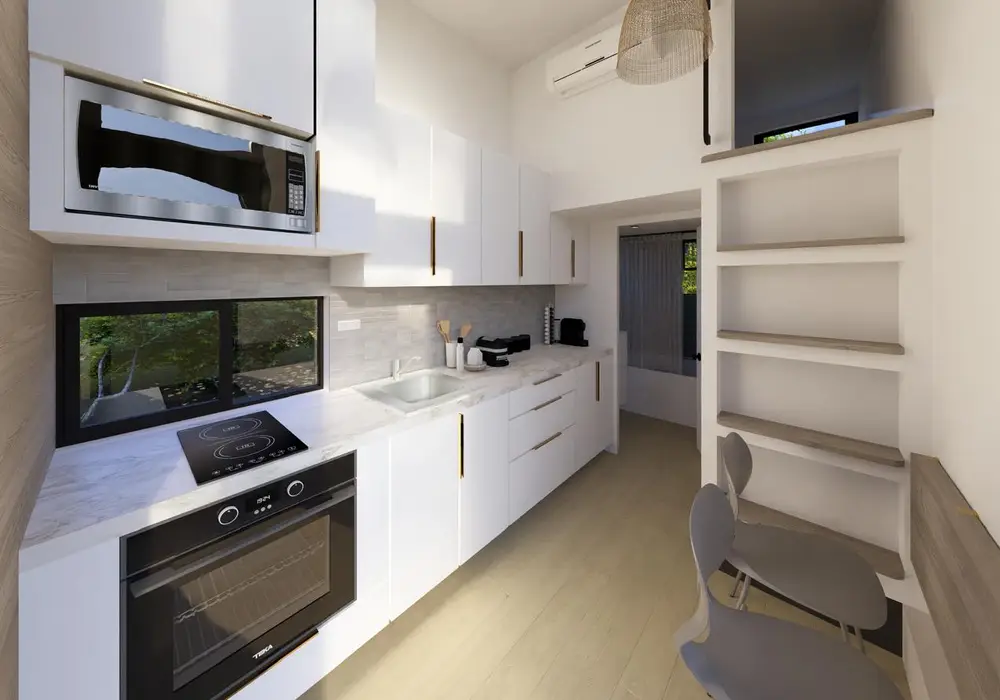 New 25ft Tiny Home with Main Floor Bedroom | Full Kitchen & Spacious Loft — 1 bedroom Tiny House — 698 sqft for sale in Charlotte, North Carolina