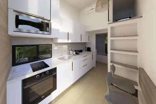 New 25ft Tiny Home with Main Floor Bedroom | Full Kitchen & Spacious Loft - 1 bedroom Tiny House 698 sqft in Charlotte, North Carolina