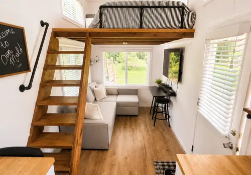 Noah Certified Farmhouse Tiny Home on Wheels in Lake Lanier detail photo 4