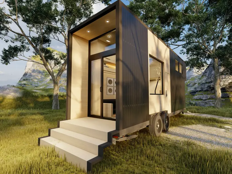 NEW 26 ft EL CHICO Model | House on Wheels | 1 Standing Height Bedroom | ANSI Certified — 1 bedroom Tiny House — 725 sqft for sale in San Antonio, Texas