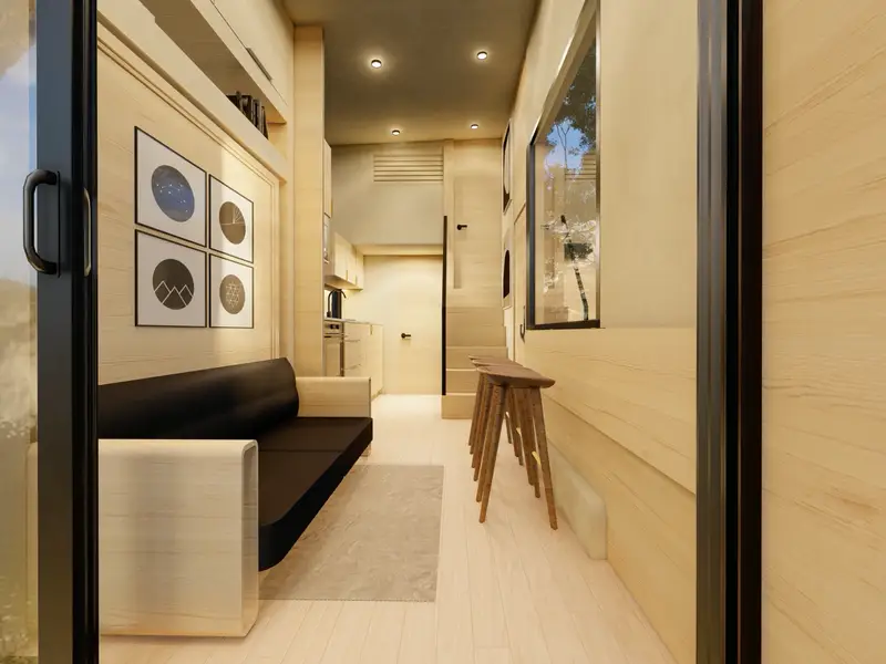 NEW 26 ft EL CHICO Model | House on Wheels | 1 Standing Height Bedroom | ANSI Certified photo 2