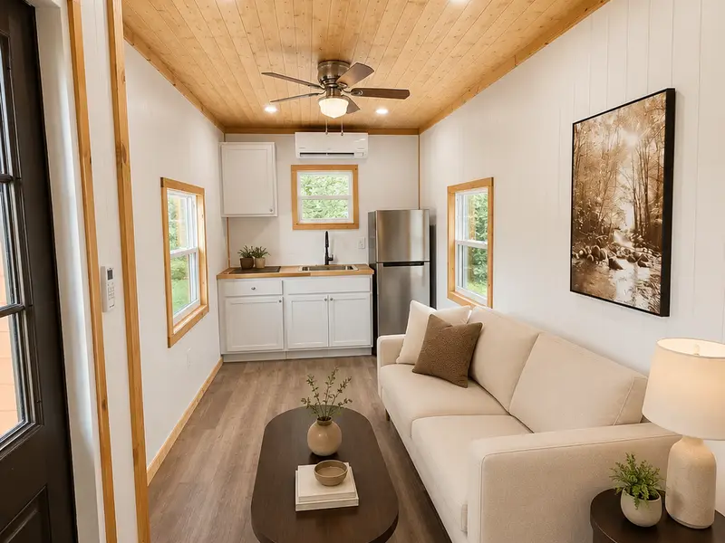 Orange Blossom Tiny Home with Main Floor Bedroom, Open to Offers (Delivery Included) photo 3