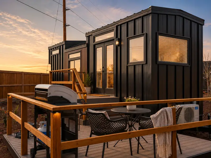 Turnkey 2022 Custom Tiny Home with Main-Floor Bed & Loft — 1 bedroom Tiny House — 1062 sqft for sale in Apple Valley, Utah