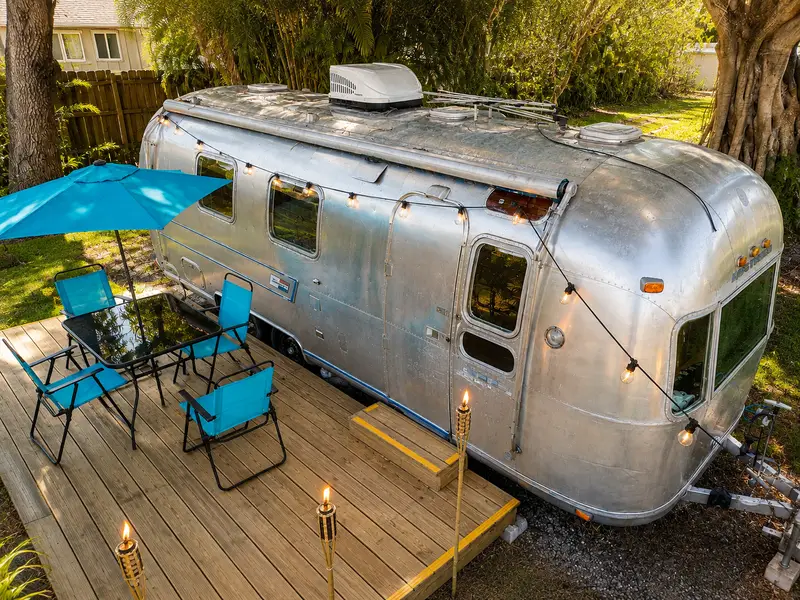 Vintage Airstream Overlander - Completely Renovated & Move-In Ready — 1 bedroom Camper — 590 sqft for sale in Boca Raton, Florida