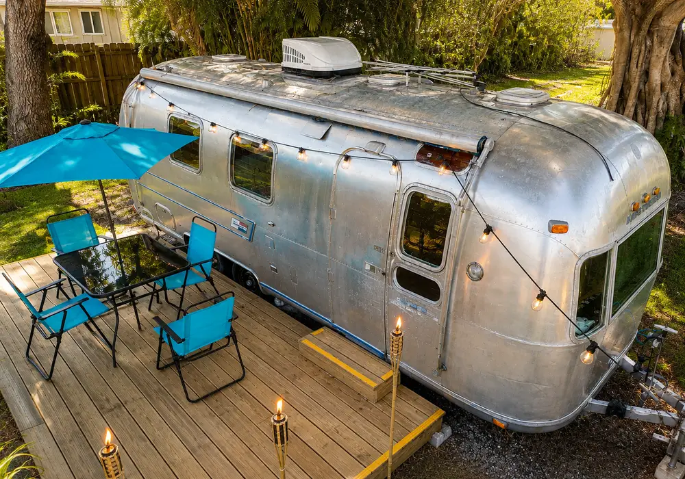 Vintage Airstream Overlander - Completely Renovated & Move-In Ready — 1 bedroom Camper — 590 sqft for sale in Boca Raton, Florida