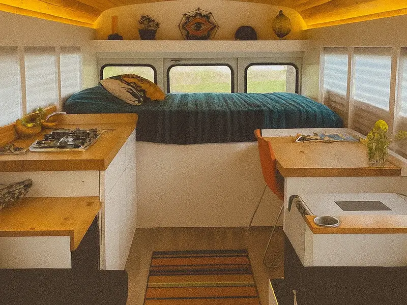 1997 Ford E-350 Diesel Skoolie “Lyla” For Sale! 125,000 Miles photo 3