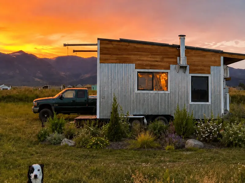 For Sale! Off-Grid Tiny Home on Wheels with Solar — 1 bedroom Tiny House — 170 sqft for sale in Star Valley Ranch, Wyoming