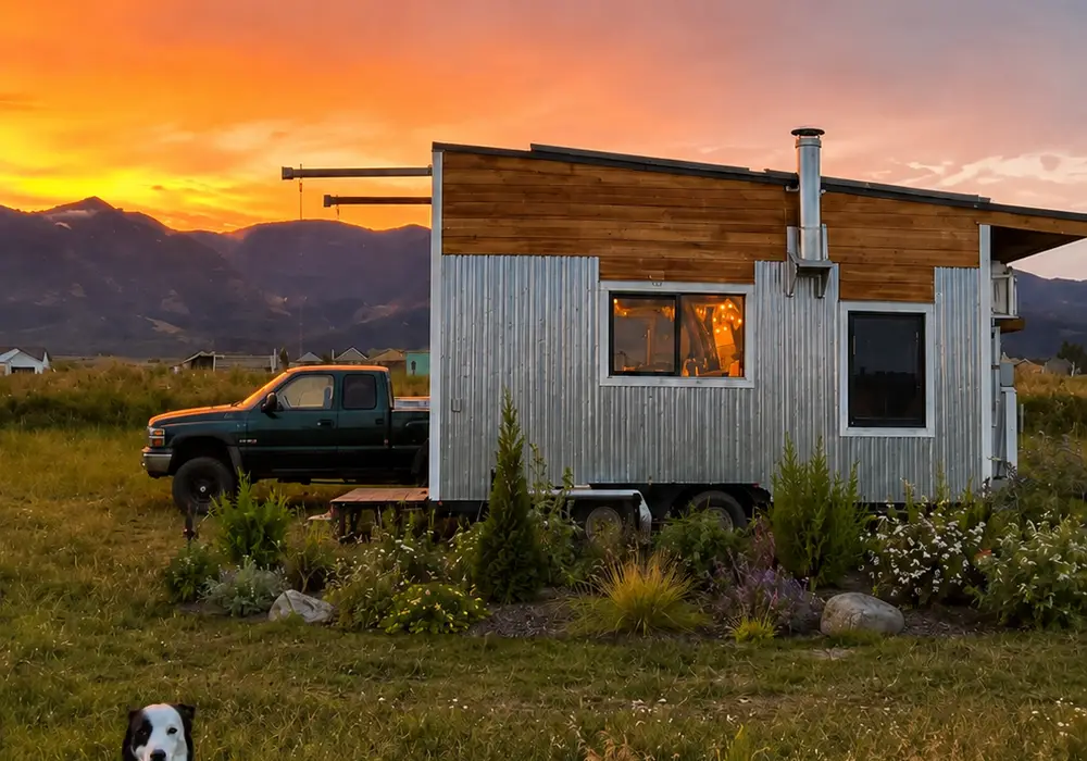 For Sale! Off-Grid Tiny Home on Wheels with Solar — 1 bedroom Tiny House — 170 sqft for sale in Star Valley Ranch, Wyoming