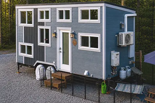 2021 Certified Tiny Home with Two Lofts, Main Floor Bed & Full Kitchen Setup - 1 bedroom Tiny House 708 sqft in Woodlake, California
